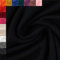 Swafing Vanessa Baumwolljersey unifarben Coupon (Schwarz, 0,5m) (299)