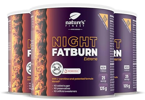 Nature's Finest Night Burn Extreme, Morosil 125 g (Lot de 3)