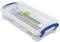 Really Useful Plastic Storage Box 0.55 Litre Clear (Pack of 10)