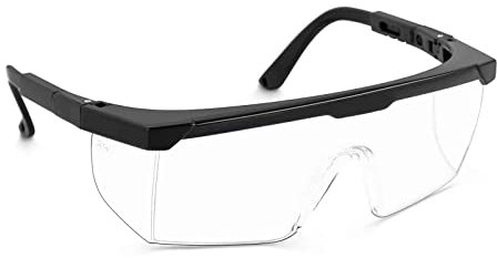 MSW JHSAFETY-01 Schutzbrille 10er Set klar verstellbar Arbeitsschutzbrille Augenschutz Laborbrille