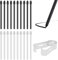 [20 Stück] Standard Ersatzspitzen für Samsung S Pen, Ersatz Touch Stylus Tips mit Pinzettenwerkzeug, für Galaxy Tab S6 Lite/S7 FE/S9+ Plus/S9 FE+ Plus/S9 FE/S9/S9 Ultra/S8 Ultra/S8+ Plus/S8