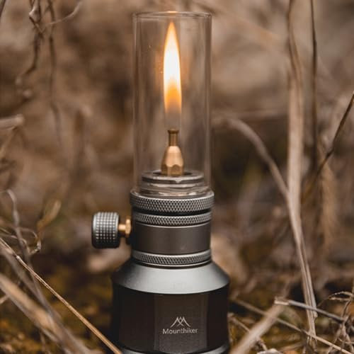 Gaslaterne Kerzenlicht-Kit für Camping und Wandern, für Camping und Outdoor-Abenteuer, tragbare Gaslaterne Kerzenlicht-Set mit leerem Tank