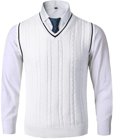 AIEOE Tröja väst herr ärmlös stickad väst varm tröja väst klassisk gentleman v-ringad stickade ytterkläder tröja linne ärmlös jumper
