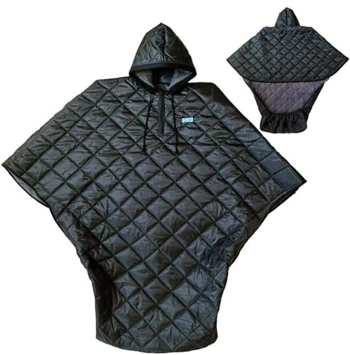 Winter Wheelchair Blanket, Wheelchair Rain Cover, Wheelchair Poncho, Fleece Lined Wheelchair Cosy Cover with Hood Wheelchair Accessories for Elderly Patients and Disabled S