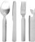 Camping Besteck, 4 Stück Reisebesteck, Tragbar Outdoor Besteck, Multifunktional Camping Besteckset 1 Person, Edelstahl Wanderbesteck für Outdoor, Picknick, Grill, Reisen