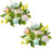 2 anelli di candela per Pasqua, ghirlanda di candele, corona di Pasqua, corona di fiori, per decorazione pasquale, decorazione pasquale