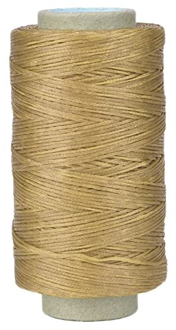 Watris Veiyi 250 Meter 150D Ledergarn Gewachst, Flaches Nähen Faden, Hand Nähgarn, für Nähen Von Rindsleder, Geldbörse, Natürliche Farbe