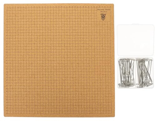 MAJORMENCH Suministros de macramé con Tablero de Corcho y alfileres en T, Set de 1 Pieza para Hacer Nudos en proyectos de joyería y Oficina