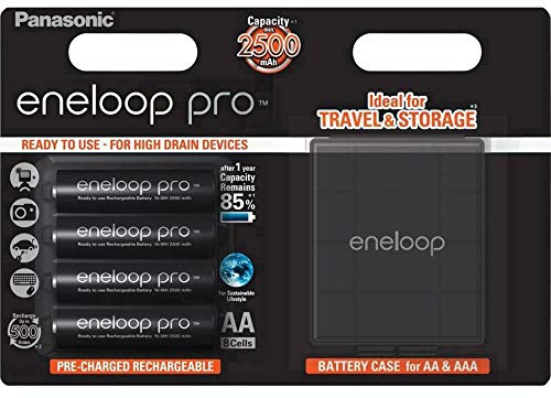 Panasonic eneloop Pro HR06 Box Mignon (AA)-Akku NiMH 2500 mAh 1.2V 4St, BK-3HCDEC4BE