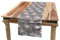 ABAKUHAUS Flamingo Tischläufer, Baum-Blätter Wildlife, Esszimmer Küche Rechteckiger Dekorativer Tischläufer, 40 x 180 cm, Grau Rosa Puder Rosa