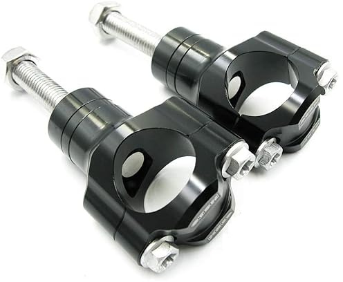 OTOM Motorcycle Handlebar Clamp CNC Aluminum Alloy Bar Clamps 28mm or 1 1/8 For CR WR KXF RMZ CRF HandleBar Riser (Black, 10mm)
