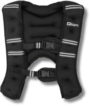 Lisaro Vikt väst, X-style löparväst | perfekt för löpträning | viktväst X-stil | träningsväst för fitness, styrketräning, löpning, korsträning, muskeluppbyggnad (10 kg)