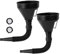 Einfülltrichter Set Benzin Öltrichter flexibles Kunststoff Trichter Set, Universal Auto Benzin Kraftstoff Trichter mit abnehmbarem Auslauf –Schwarz,2Stück