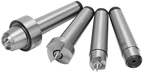 Tour à Bois Tournant éperon Tournant Centre Ensemble 4 Pièces Mt1 Tour à Bois Tournant éperon Coupe Centre Ensemble pour Outil de Tournage du Bois (MT2)