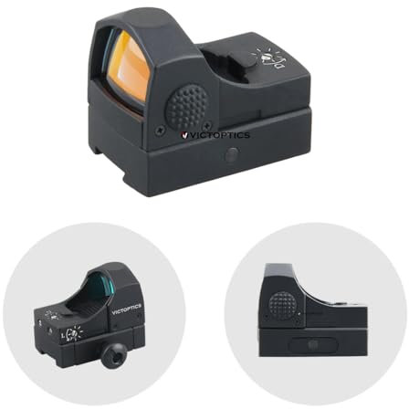 Vector Optics Victoptics V3 1x22 Sphinx Rotpunkt Visier für Sport, Airsoft und Jagd, Luftgewehr, Ziel-Visier, Reflex-Visier, Red-Dot zum zielen (Mit Montage für 11mm)
