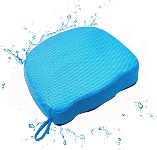Cojín Elevador SPA 38 x 30 x 13cm,Asiento de SPA y bañera de hidromasaje cojín de Masaje para bañera de hidromasaje, Alfombrilla de Masaje Relajante,Almohadilla de Apoyo Suave (Gris)