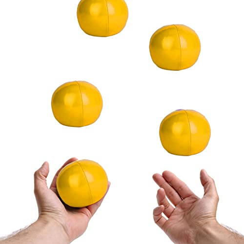 ZJchao Palle da Giocoleria, Palline da Giocoleria per Principianti Palle da Leggera 3 Pezzi da per Bottenti di Palline da da alle di (Colore Giallo)
