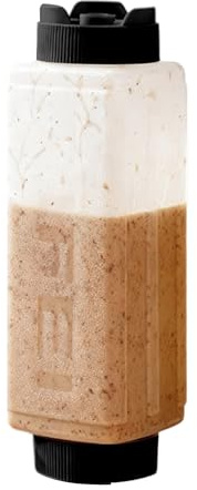 Genérico Botella Exprimible De Cocina - Envase Dosificador Invertido Rellenable E Impermeable - Botellas para Salsas Espesas Kétchup - Para Sirope, Miel, Salsas BBQ, Manualidades Y