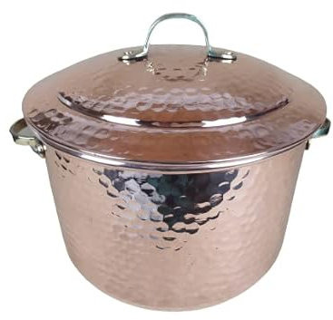 PENTOLA TARTERA DI RAME. 8 Litros