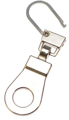 Telliswelt 1 Zipper 4cm Silber Metall Ersatz Reißverschluss Verschluß leicht zu tauschen