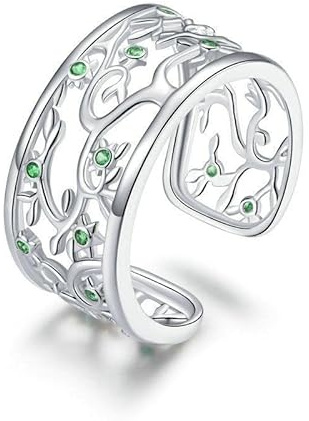 Anelli da donna in argento 925 formato da foglie lucide. Anello da donna in argento 925 con finitura argento o oro. Gioielli da donna ideali per coppia e fidanzati, regali per amiche... Anelli coppia