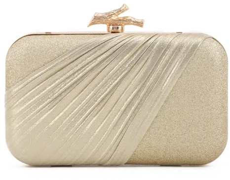 Syrads Clutch Monedero Elegante Banquete Bolso De Boda Noche De Mano De Fiesta Bolso De Playa De Fiesta De Boda Clutch,Oro