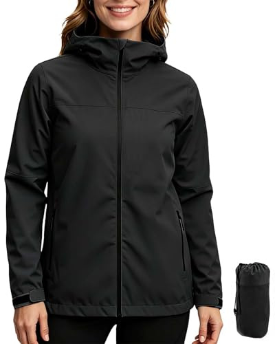 ACCNUO Rain Coats For Women Waterproof Jackets Women Ladies Rain Jacket Raincoats With Hood for Cycling Hiking Climbing