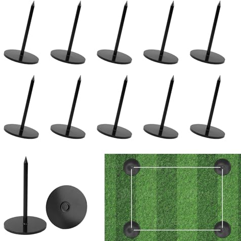 Jupiyas Sports Field Marking System | Soccer Marking Kit | Marking Kit for Baseball and Other Sports Fields. Made from Heavy-Duty Steel, It is Highly Durable and Resistant to Breakage(10PCS)