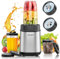 Smoothie Maker Blender, 900W Bullet 6-Point Blade, Mini 12 Pieces Small Fruity Blender for Frozen Drink, Crushed Nuts and Spices