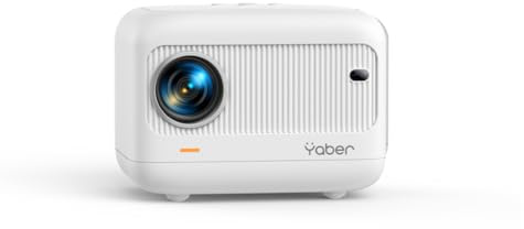 Videoprojecteur Portable, YABER E1 5G Mini Projecteur WiFi Bluetooth 5.2, ±40°Correction Verticale, Supporte 1080P Full HD, Projecteur Home Cinéma pour Phone/TV Stick/USB, Focus Électrique