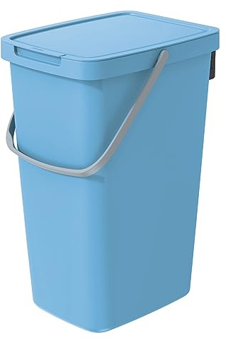 Keden Systema Q Cubo de Basura Cubo de Reciclaje (20L, Azul Claro)