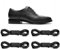 NDTEZUGT 2 Paar ø3mm Dünne Gewachste Oxford Schnürsenkel für Herren Lederschuhe Anzugschuhe Business Chukka Boot, Reißfest Runde Stiefel Schuhbänder Kordel Schwarz (Black, 28/70cm)