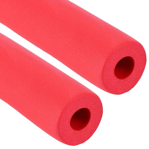 PATIKIL 19 mm (3/4 tum) ID x 1,5 cm x 1,5 cm rörisolering, 2 st gummiskum vinter frysskyddsrör brandhämmande för vatten, luftkonditionering, industriella rör, röd