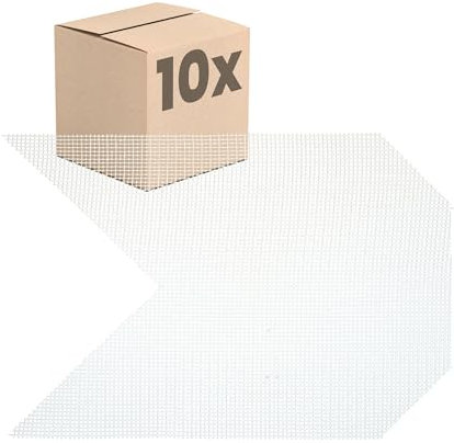 Dalsys 10 piezas refuerzo diagonal 40 x 33 cm 165g/m² malla de escayola armada para refuerzo de esquinas