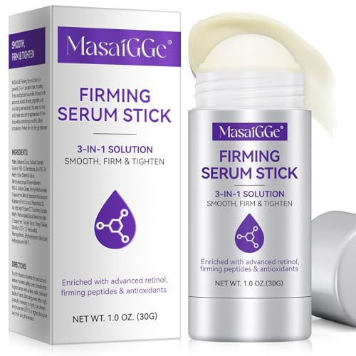 Retinol Serum Visage Stick, Anti Ride, Anti Age Puissant Rétinol Sérum Visage Bio Stick, 3 en 1 Sérum Stick Raffermissant au Rétinol,Réduit les Rides D'expression,les Ridules,les Poches et les Cernes