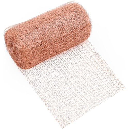 Netting Flexible De Cobre: Rodillo De Malla Densa, Hoja De Rejilla De Múltiples Capas | Escudo De Roedor Resistente A La Oxidación, Protector De Cubierta De Ventilación, Envoltura De Cerca Externa