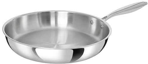 TeCuisine Padella 32 cm, in acciaio inox 18/10 multiply