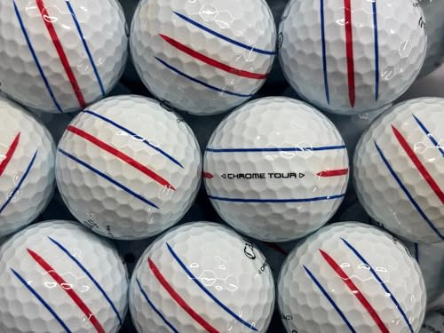 chrome tour triple track golf lake balls for callaway Pearl/Grade A recycled 20 pack
