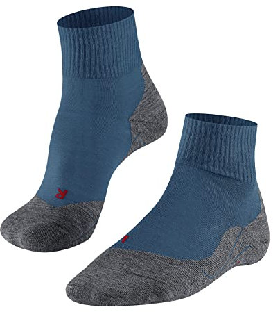 FALKE Herren Wandersocken TK5 Wander Short M SSO Wolle Funktionsmaterial antiblasen dünn 1 Paar, Blau (Galaxy Blue 6416), 42-43