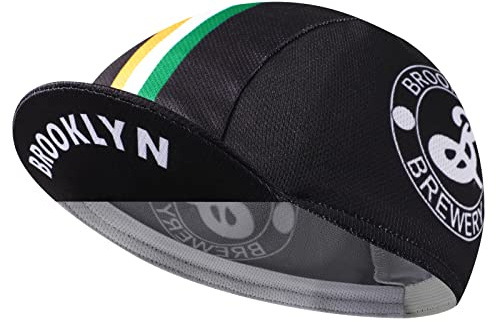 BikingBros Casquette de Cyclisme Noire - en Polyester - Doublure Respirante et Anti-Transpiration
