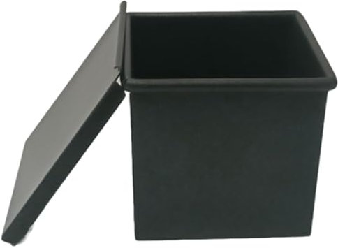 Kliplinc Stampo per tostapane Piatto, teglia per Pane Antiaderente con Coperchio, pentole in Acciaio per Cottura al Forno, 125 g, Durevole