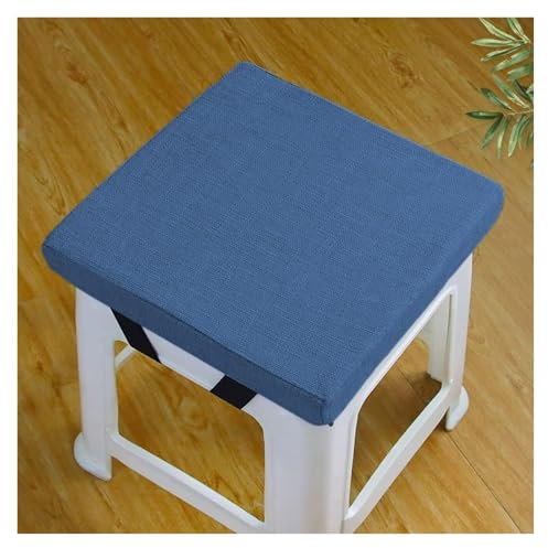 uyeoco Cojín de Asiento Cuadrado con Lazos, 25/28/30/35/40/45/50cm Espesor de 5/8cm,Taburete de Bar súper Suave Cojines for Sillas Cuadrado,Taburete, jardín, Interior, Exterior(Q5,30x30x5cm)