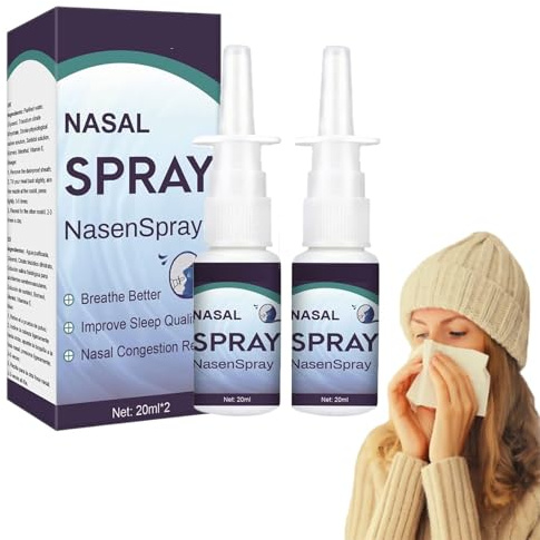 Spray Nasale, 2*10ml Spray Lavaggi Nasali, Per Conferenze Di Lavoro, Attività All'aperto, Dopo L'allenamento, Routine Quotidiana, Fitness E Attività Al Chiuso