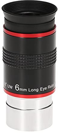 1,25 68 Grados Ultra Gran Angular Ocular 6mm 9mm 15mm 20mm telescopio astronómico Profesional Piezas para telescopio astronómico(6mm)