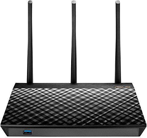 ASUS AC1750 Router inalámbrico Doble Banda (2,4 GHz / 5 GHz) Gigabit Ethernet Negro
