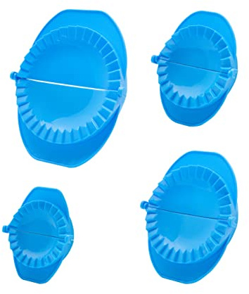 Machika Empanada Maker Press | Empanada Press With Crimped Edges | Food Safe Empanadas work as Dough Press Meat Cutter Machine Half Moon Design Dough Cutter | Set of 4 Sizes Included 3” 4” 5” 6'' I