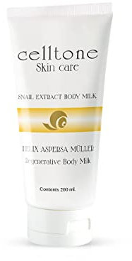 Celltone Body Milk - Körpermilch mit Schneckenschleim - Peeling- Effekt für eine Erneuerung der Hautzellen - Tiefe Erhohlung, Pflege und Ernährung - 200 ml