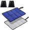 WUFANC 2er Pack Sitzkissen Outdoor, Thermo Sitzkissen Faltbar, wasserdichte, Maschinenwaschbar, Sitzunterlage Outdoor mit 2 Aufbewahrungstasche, für Camping, Picknicks, Angeln (Blau)