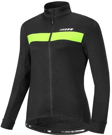 Przewalski Radtrikot Damen Winter Thermo Langarm 3 Rückentaschen
