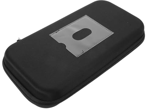 CVUTOVO Estuche para boquillas de clarinete y saxofón, contenedor protector de 6 piezas, organizador de transporte negro para portacañas y accesorios de instrumentos de viento madera.